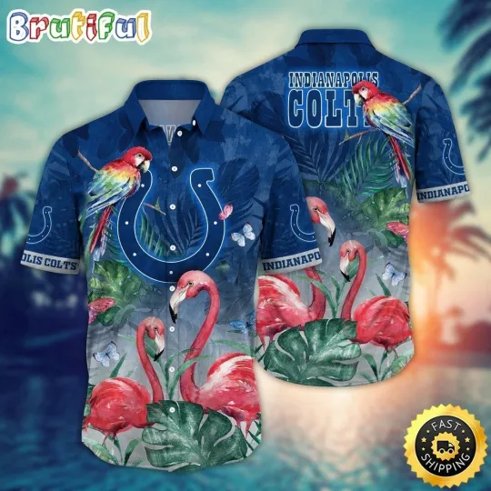 Discover Indianapolis Football Coltss Team Hawaiian Shirt Button Down Unisex