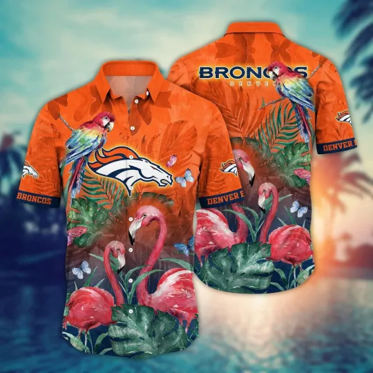 Discover Denver Football Broncoss Team Hawaiian Shirt Button Down Unisex