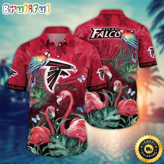 Discover Atlanta Football Falconss Team Hawaiian Shirt Button Down Unisex