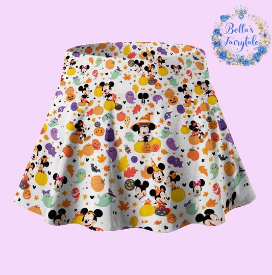 Discover Mickey Minnie in Halloween Season Skort, Halloween Disney Skirt with Shorts, Halloween Outfit, Tennis Skirt, Skort,  Disney Outfit