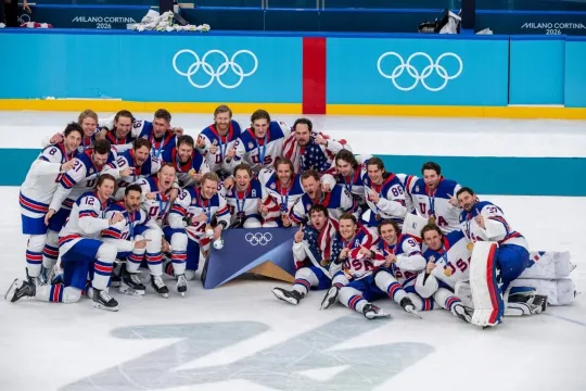 Discover 2026 Team USA Mens Hockey Olympic Champions Poster