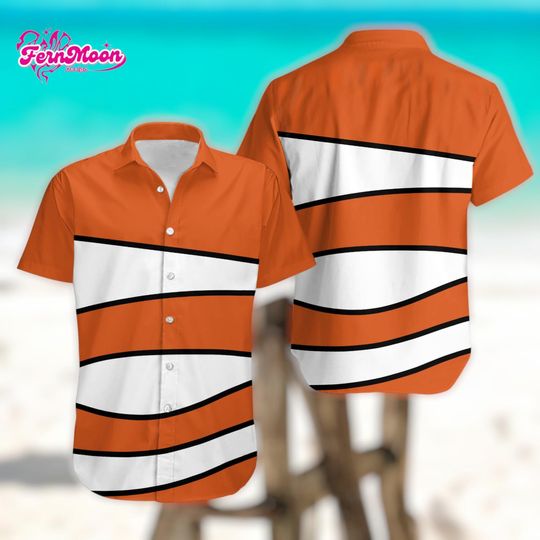 Disney Finding Nemo Hawaiian Shirt Ocean Beach Button Up Matching Disney Family Vacation Outfit