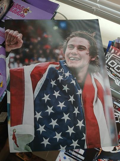 Discover Jack Hughes Team USA Hockey 8.5x11 Glossy Photo Olympics