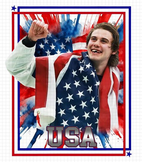 Discover USA Hockey PNG, Patriotic Jack Hughes T-Shirt Design (Digital Download)