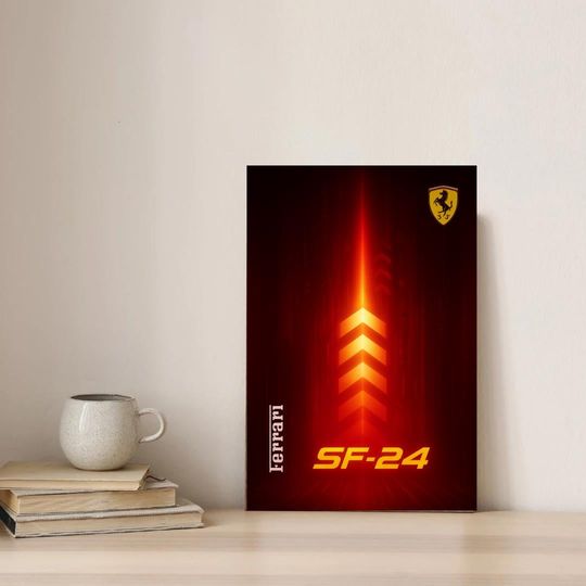 Discover Ferrari SF-24 F1 Display Background Poster for Brick Building Sets  | 50x70cm Digital Download