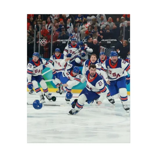 Discover USA Hockey Team poster, Olympic 2026, Gift For Fans, Hockey Fan
