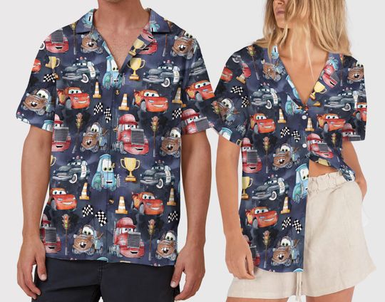 Discover Rust-eze Mcqueen Disney Hawaiian Shirt, Disney Cas Button Up Shirt, Radiator Springs Shirt, Disneyland Gift