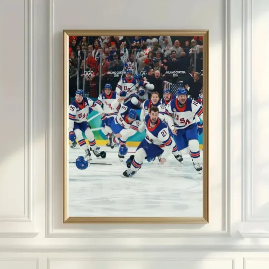 Discover USA Hockey Team poster, Olympic 2026, Gift For Fans
