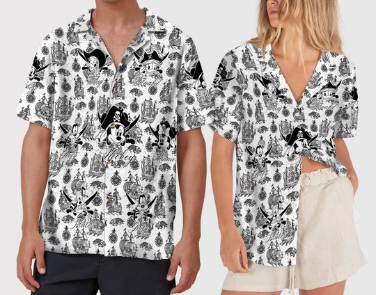 Discover Cruise Hawaiian Shirt, Mickey and Friends Button Down Shirt, Summer Trip 2026 Shirt, Family Cruise Vacation Apparel