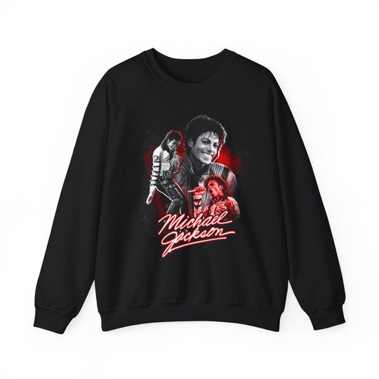Michael Jackson Crewneck Sweatshirt Music Icon Tee Style