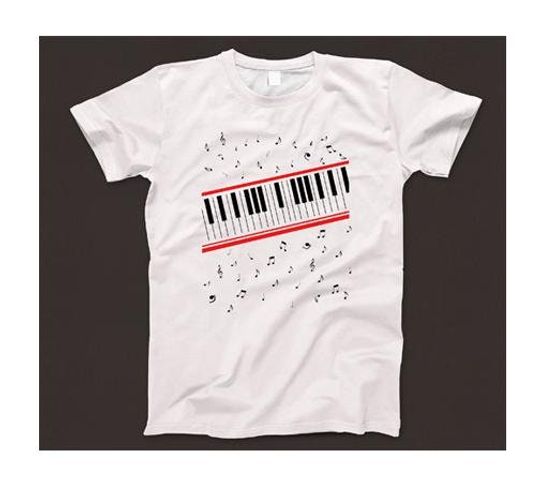 Discover Beat It Keyboard Retro White Unisex Graphic T-Shirt