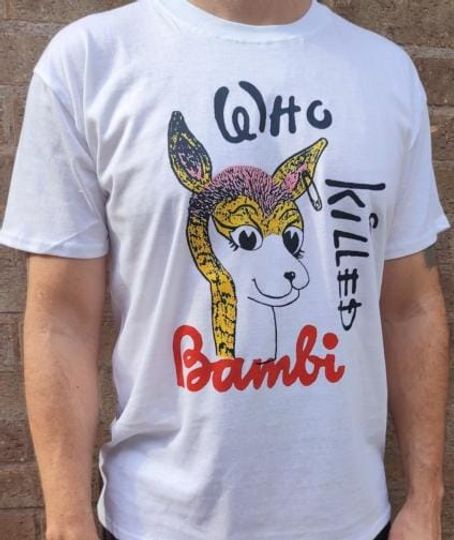 Discover Who Killed Bambi T-Shirt EE293 Retro White Unisex Graphic Tee