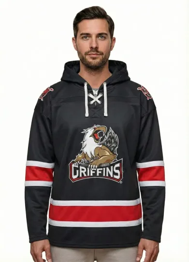 Discover Grand Rapids Griffins AHL Hockey Hoodie Jersey