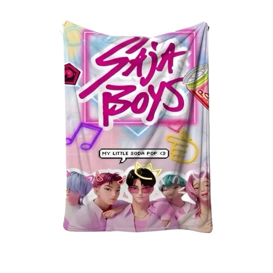 Discover K Pop Saja Boys Fleece Blanket 59x79in Demon Hunters Soda Pop