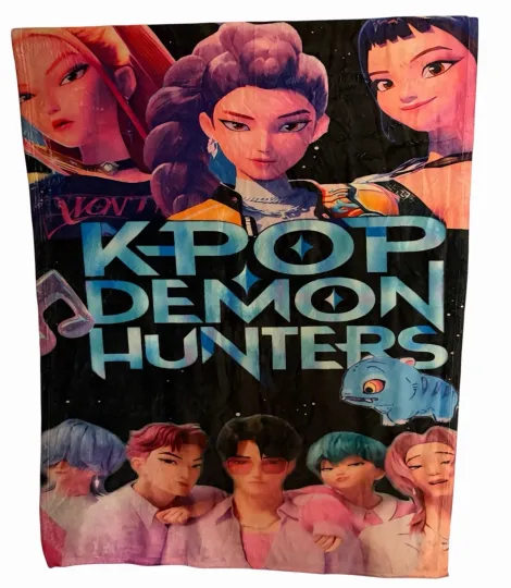 Discover KPOP Demon Hunters Kids Fleece Blanket