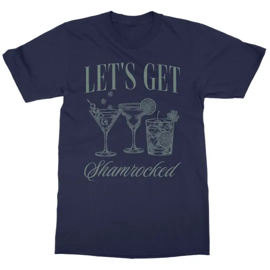Discover Lets Get Shamrocked - Funny Drinking St Patrick's Day Unisex T-Shirt