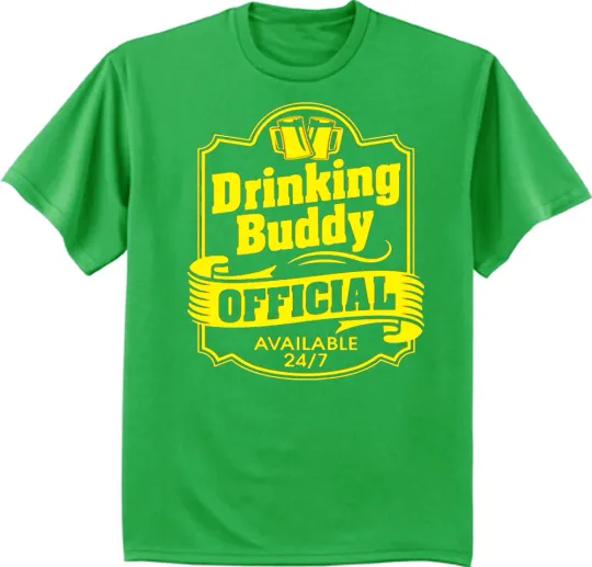 Big and Tall T-shirt - St. Patricks Day Funny Drinking Buddy Irish Pub Crawl Tee
