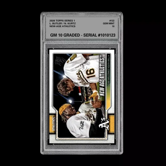Discover Graded 10 Lawrence Butler / Nick Kurtz 2026  Topps Series 1 Athletics