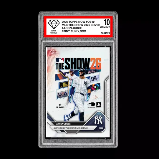 Discover Graded 10 Aaron Judge #OS19 2026 Topps Now MLB The Show Cover Yankees