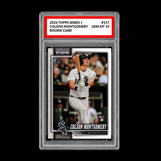 Discover Graded 10 Colson Montgomery #157 Rookie Card RC 2026  Topps Series 1 White Sox
