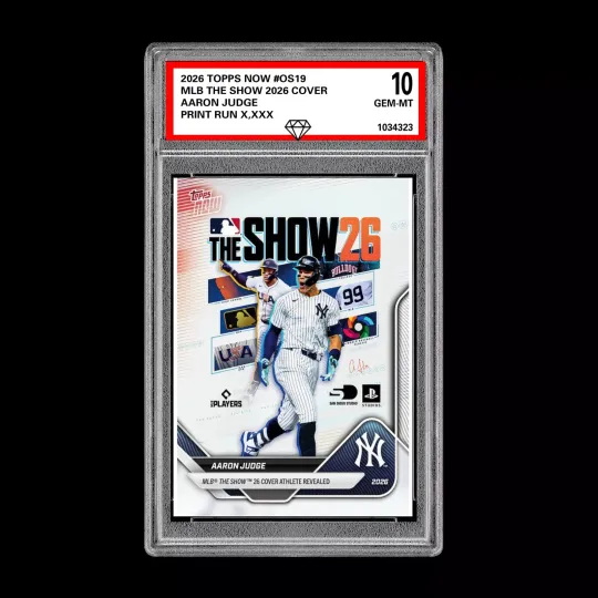 Discover Graded 10 Aaron Judge #OS19 2026 Topps Now MLB The Show Cover Yankees