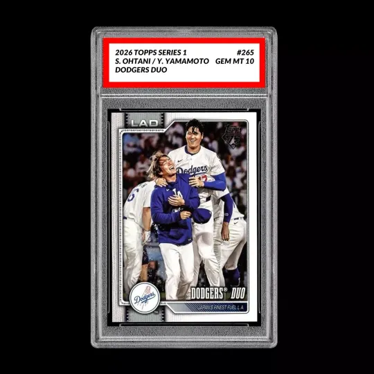 Discover Graded 10 Shohei Ohtani / Yoshinobu Yamamoto 2026  Topps Series 1 Dodgers