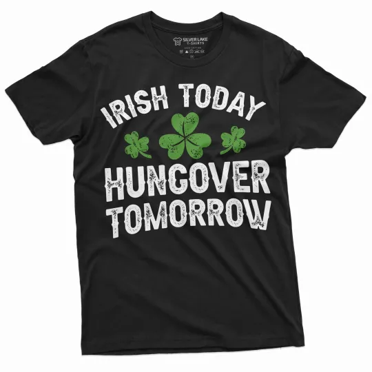 Discover Men's Irish Funny Drinking Shirt St PAtrick's Day Drinking Party Tee Irish Shirt
