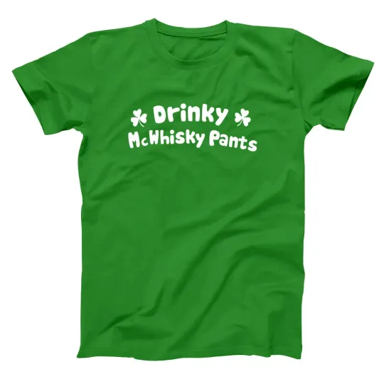 Discover Drinky McWhisky Pants Irish St Patrick's Paddys Day Funny Drinking Xs-5x T-Shirt