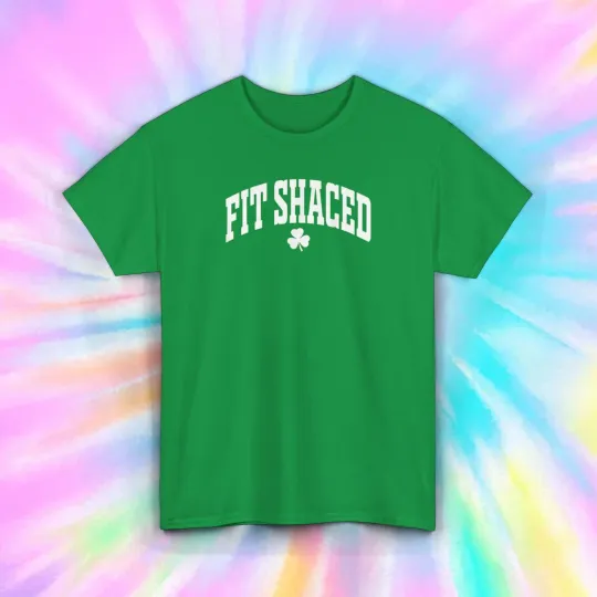 Discover Fit Shaced Shirt St. Patrick’s Day Shamrock Funny Drinking Humor Tee S-5XL
