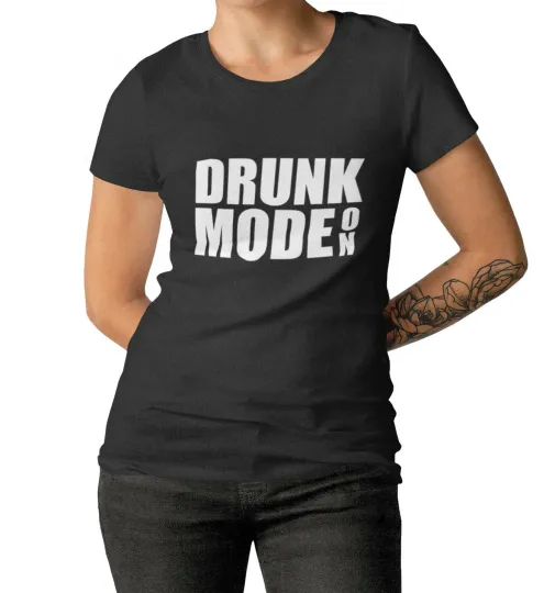 Discover Womens Drunk Mode ON T Shirt Vacay Vacation T-Shirt Oktoberfest Funny Drinking