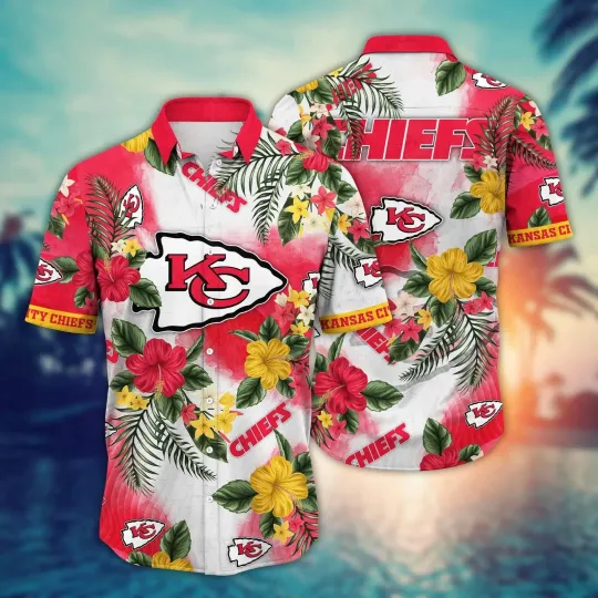 Discover Kansas City Football KC Chiefss Team Hawaiian Shirt Button Down Unisex Adults