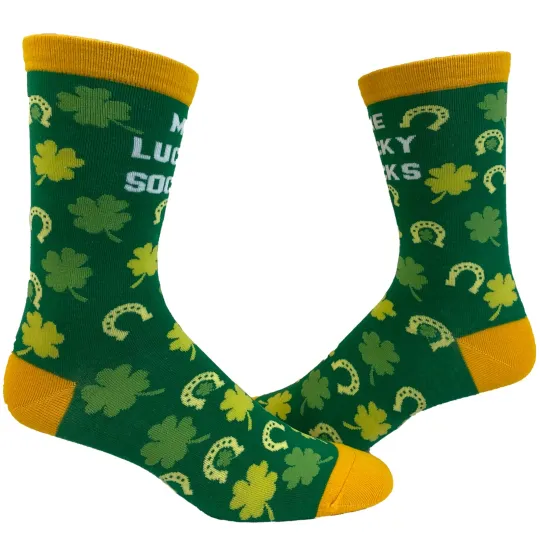 Discover Men's Me Lucky Socks Socks Funny Shamrock St Patricks Day Parade Irish Graphic