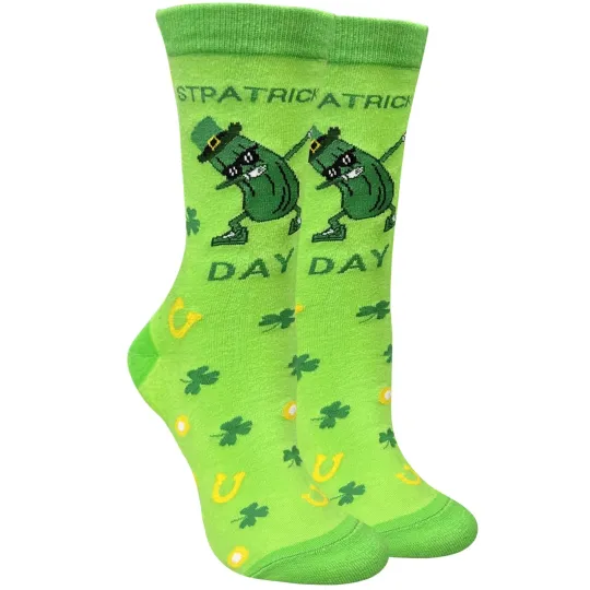 Discover St. Patricks Day Socks Funny Shamrock Sock Novelty Irish Costume Happy St Pat...