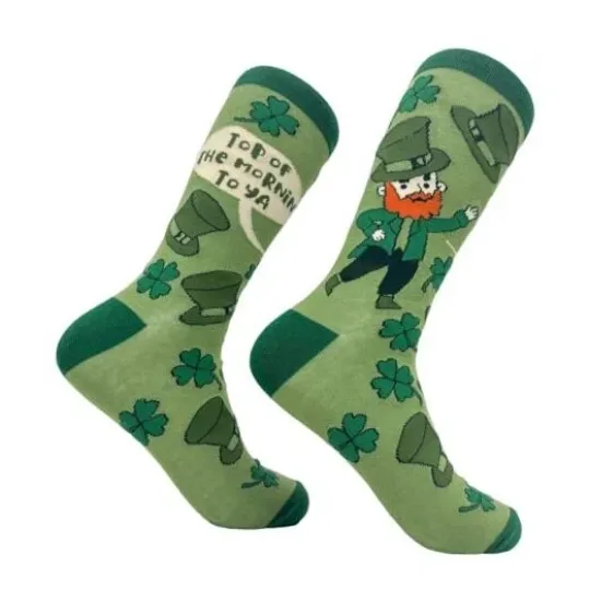 Discover Funny Socks for St Patricks Day Funny Irish Socks One Size Top of the Mornin