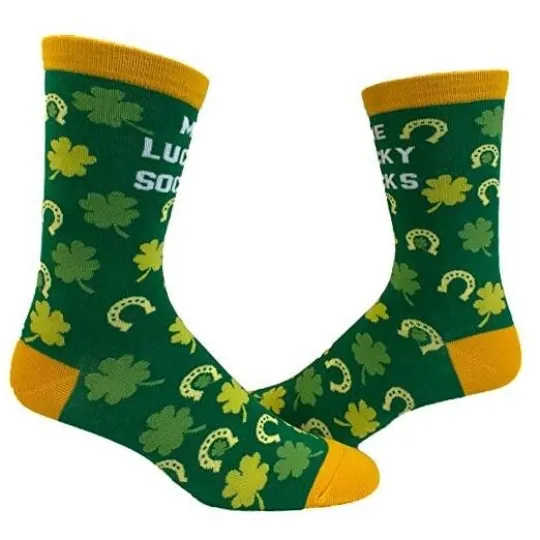 Discover Men's Me Lucky Socks Socks Funny Shamrock St Patricks Day Parade Irish