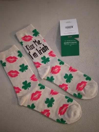 Discover St. Patrick's Day socks Kiss me I'm Irish 278934