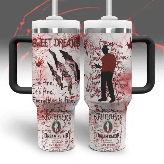 Discover Horror Movie Icon Inspired Tumbler 40 oz Stainless Steel with Handle