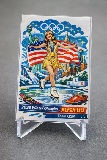 Alysa Liu Card USA Ice Skating Gold Medal 2026 Winter Olympics