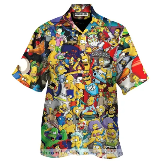 Discover The Simpsons Color Unisex Hawaiian Shirt