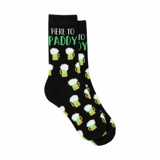 Discover Women's "Here to Paddy" St. Patrick's Day?˜Crew Socks - Black One Size