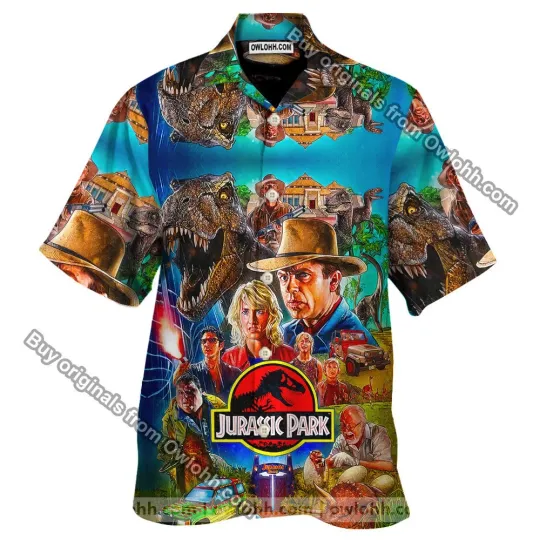 Classic Movie Series Jurassic Park Unisex Hawaiian Shirt