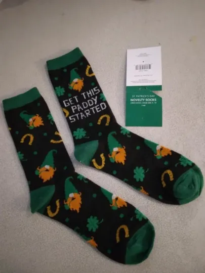 Discover St. Patrick's Day socks Get this Paddy Started Leprechaun 278875