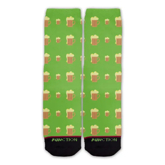 Discover Function - St. Patrick's Day Beer Mug Pattern Fashion Socks Drinking St. Saint