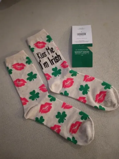 Discover St. Patrick's Day socks Kiss me I'm Irish 278848