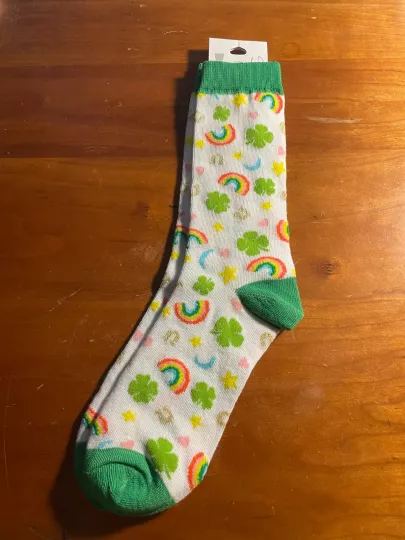 Discover NEW St. Patrick's Day Crew Socks from Icing 6-11