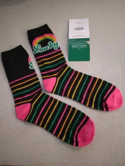 Discover St. Patrick's Day socks Lucky Rainbow 278728