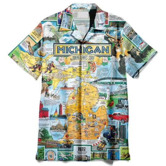 Discover The Michigan Unisex Hawaiian Shirt