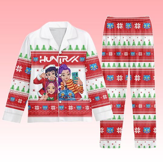Discover Demon Hunters Pajamas Set, Kpop Idol Sleepwear, Anime Girl Group PJs, Kpop Fan Gift, Christmas Gift, Xmas Holiday, Matching Pjs