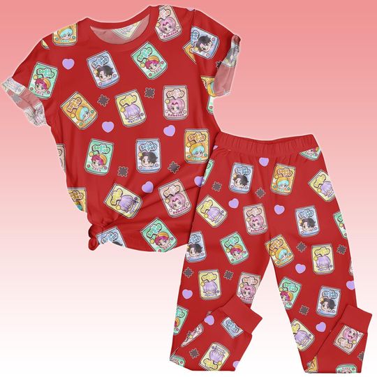 Discover Soda Pop Christmas Pajamas Set, Tiger Pajama Set, Derby Sleepwear, Xmas Pajamas, Christmas Gift, Christmas Gift For Kid