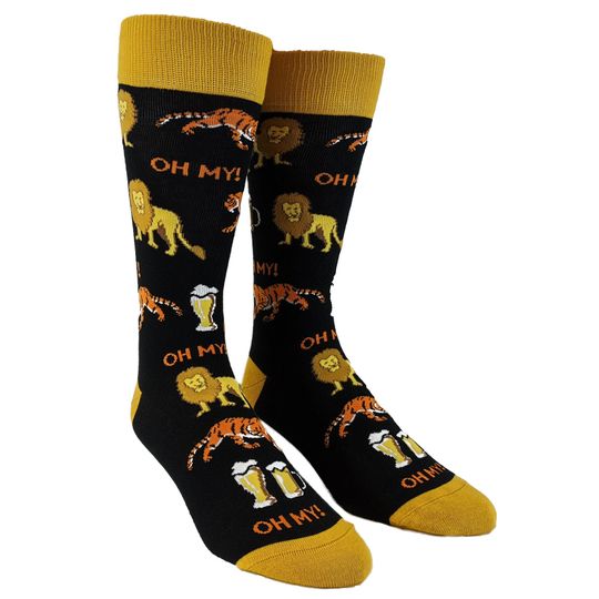 Discover St Patricks Day Socks, Lions Tigers Beers Funny Socks
